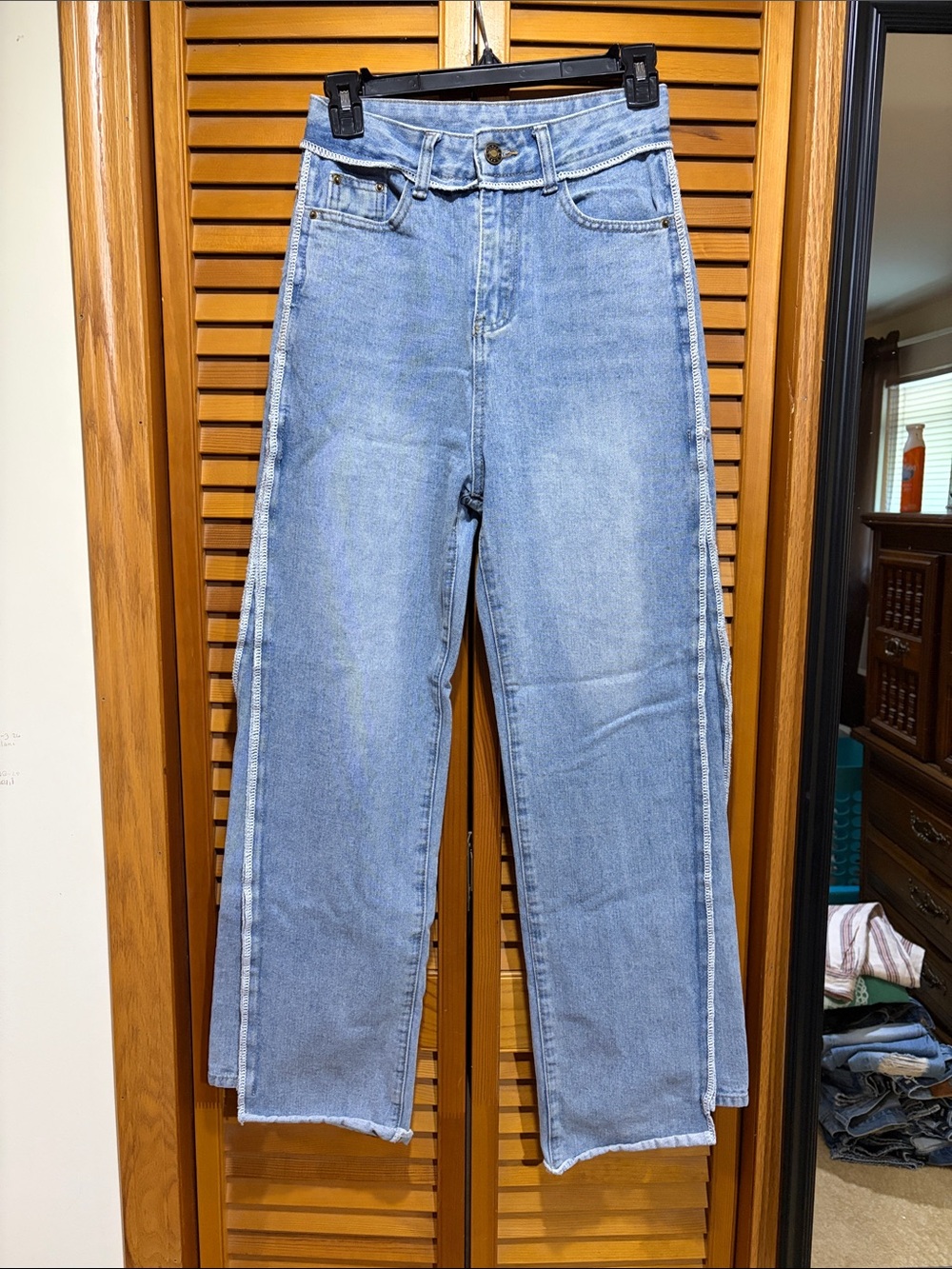 Boutique Jeans Wide Leg Super High Rise 0/2 100% Cotton
